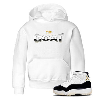 Air Jordan 11 Gratitude shirt to match jordans The Goat sneaker tees AJ11 Gratitude SNRT Sneaker Release Tees Baby Toddler White 1 T-Shirt
