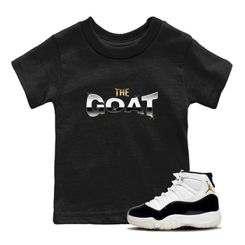 Air Jordan 11 Gratitude shirt to match jordans The Goat sneaker tees AJ11 Gratitude SNRT Sneaker Release Tees Baby Toddler Black 1 T-Shirt