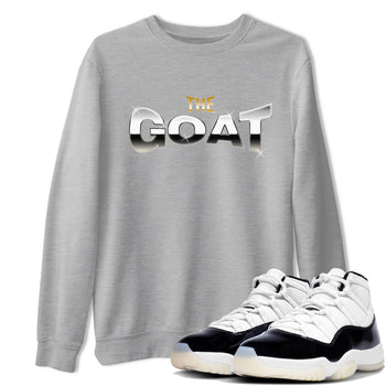 Air Jordan 11 Gratitude shirt to match jordans The Goat sneaker tees AJ11 Gratitude SNRT Sneaker Release Tees Unisex Heather Grey 1 T-Shirt