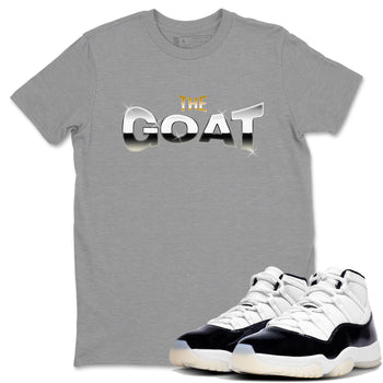 Air Jordan 11 Gratitude shirt to match jordans The Goat sneaker tees AJ11 Gratitude SNRT Sneaker Release Tees Unisex Heather Grey 1 T-Shirt