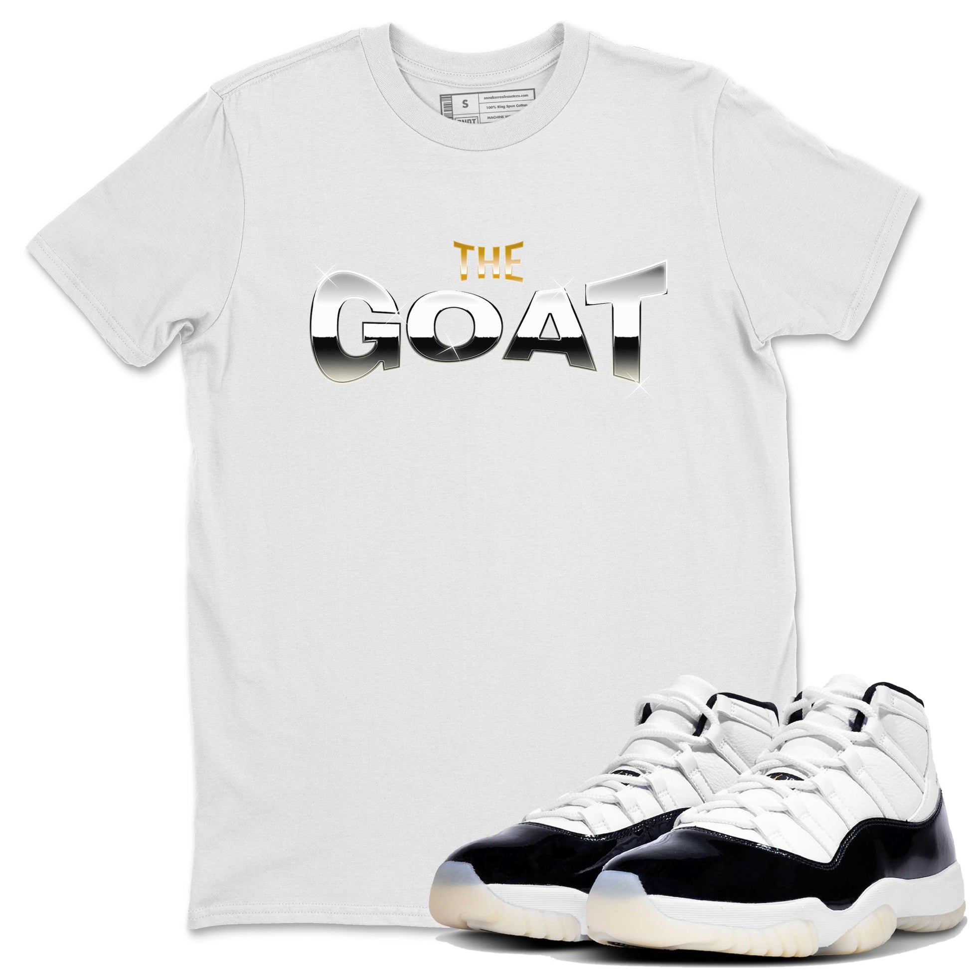 Air Jordan 11 Gratitude shirt to match jordans The Goat sneaker tees AJ11 Gratitude SNRT Sneaker Release Tees Unisex White 1 T-Shirt