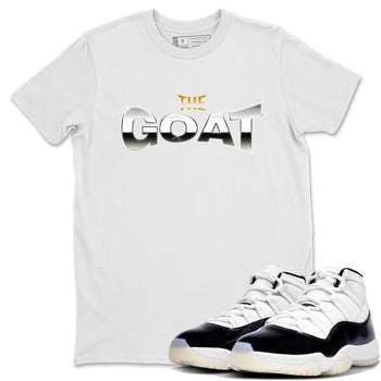 Air Jordan 11 Gratitude shirt to match jordans The Goat sneaker tees AJ11 Gratitude SNRT Sneaker Release Tees Unisex White 1 T-Shirt