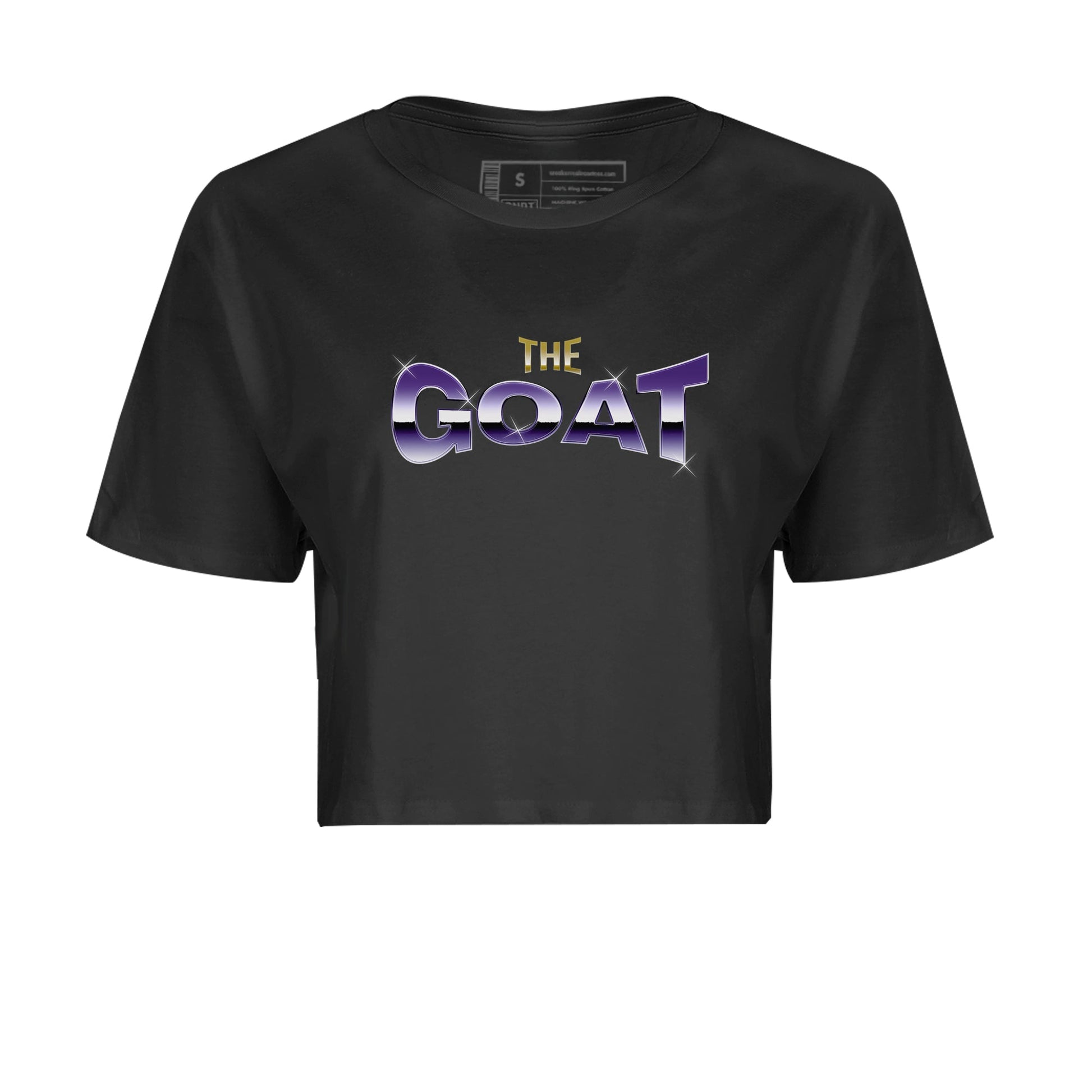 Air Jordan 12 Field Purple Sneaker Match Tees The Goat Sneaker Tees AJJordan 12 Lakers Sneaker Release Tees Women's Shirts Black 2