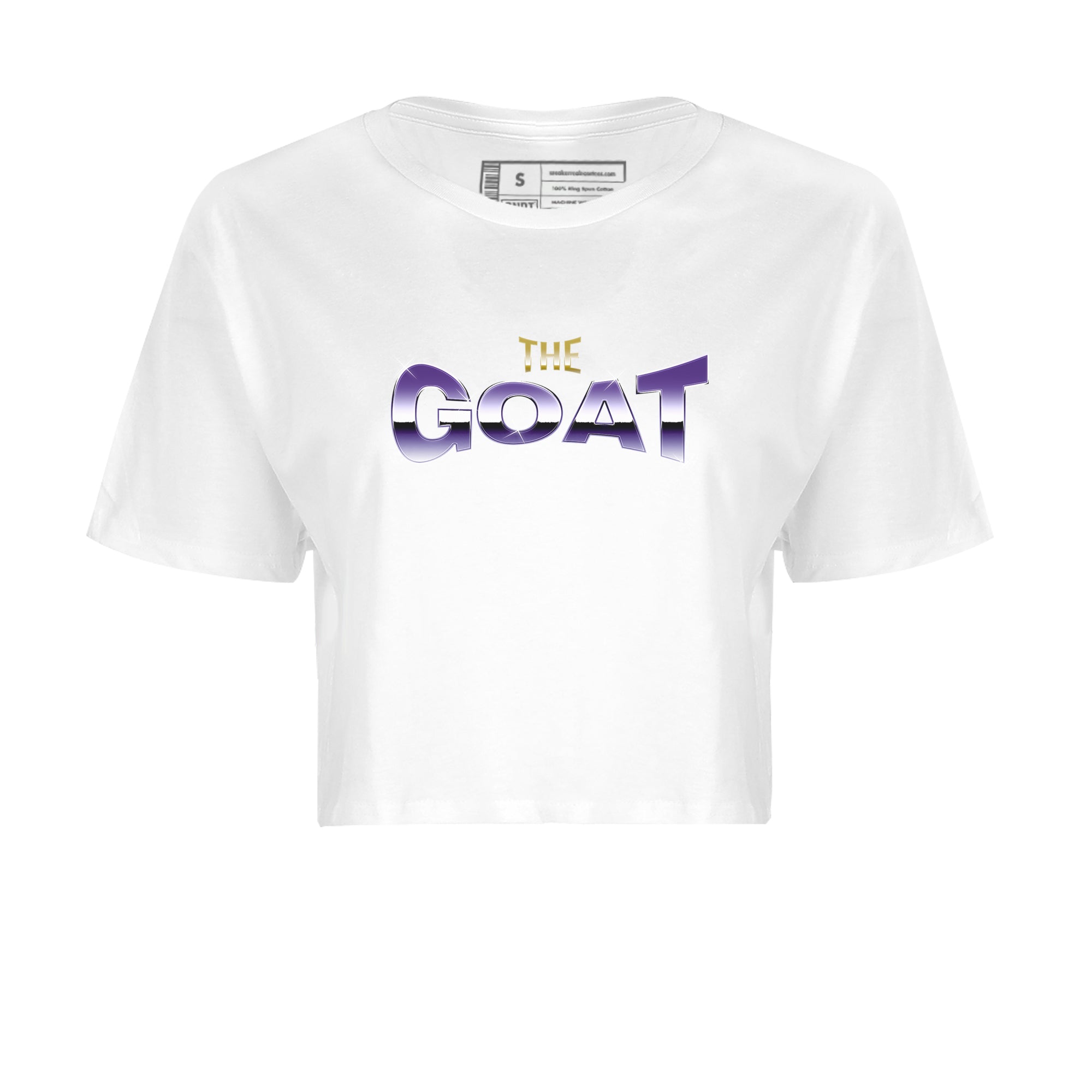 Air Jordan 12 Field Purple Sneaker Match Tees The Goat Sneaker Tees AJJordan 12 Lakers Sneaker Release Tees Women's Shirts White 2