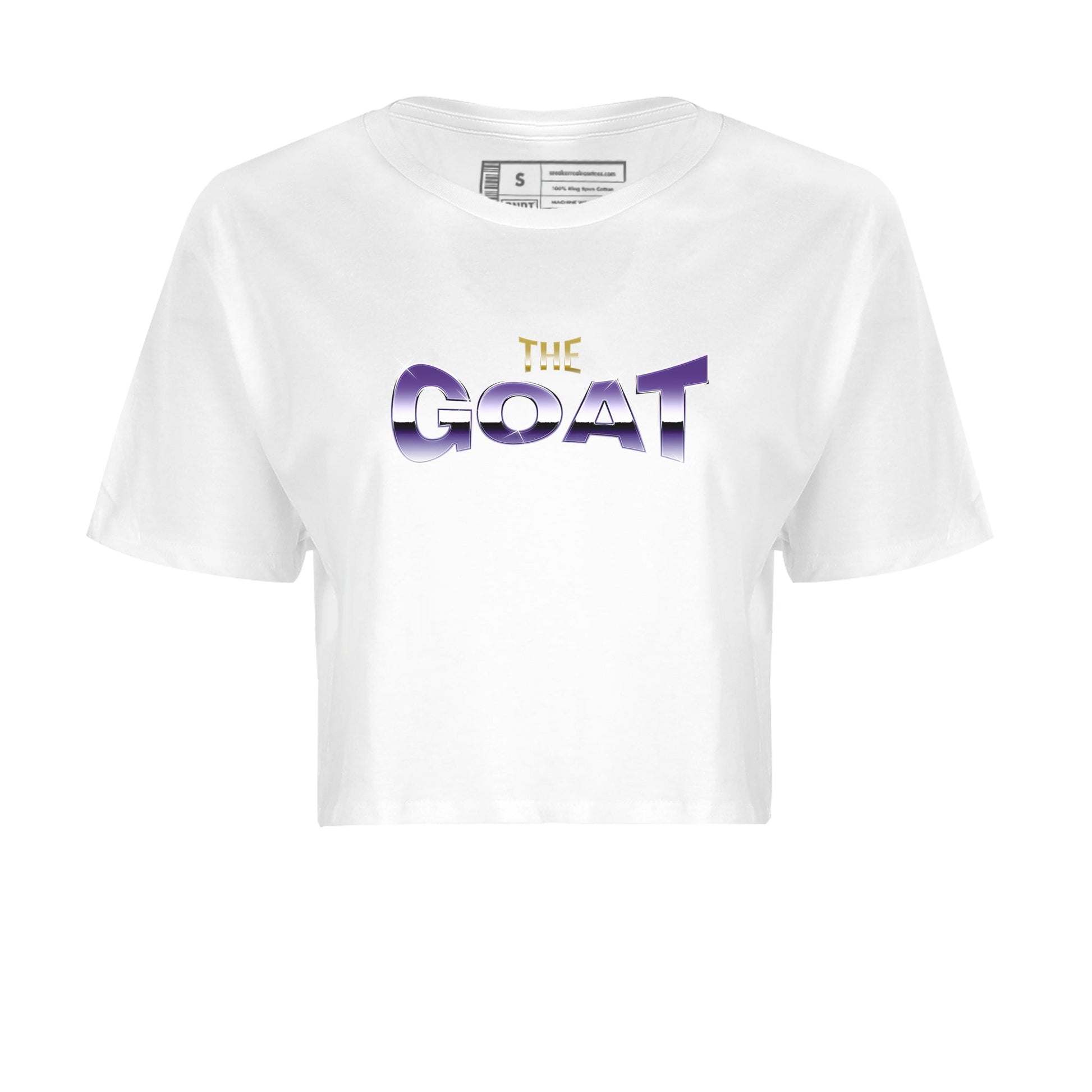 Air Jordan 12 Field Purple Sneaker Match Tees The Goat Sneaker Tees AJJordan 12 Lakers Sneaker Release Tees Women's Shirts White 2