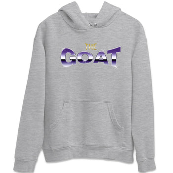 Air Jordan 12 Field Purple Sneaker Match Tees The Goat Sneaker Tees AJJordan 12 Lakers Sneaker Release Tees Unisex Shirts Heather Grey 2