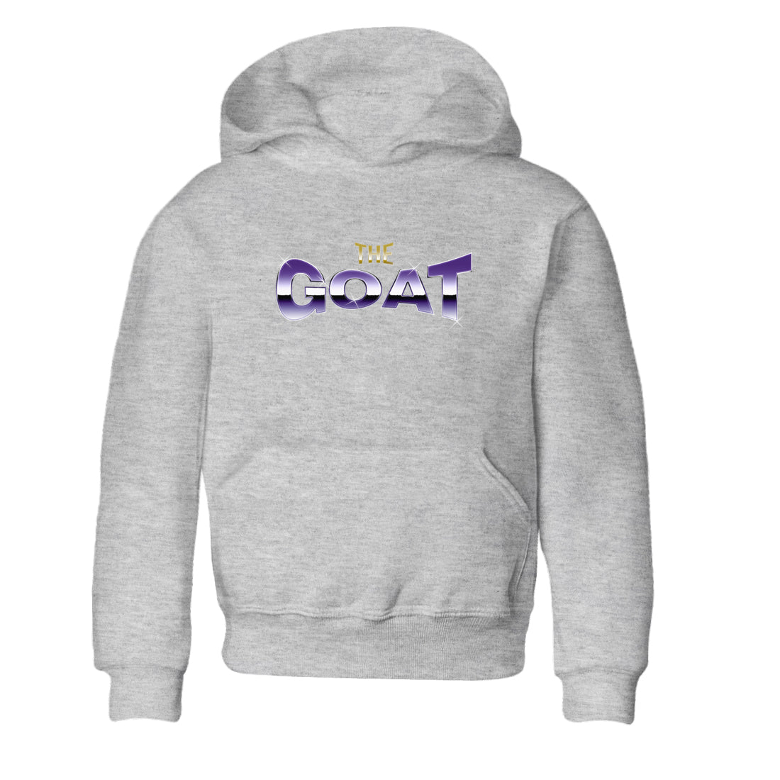 Air Jordan 12 Field Purple Sneaker Match Tees The Goat Sneaker Tees AJJordan 12 Lakers Sneaker Release Tees Kids Shirts Heather Grey 2