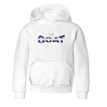 Air Jordan 12 Field Purple Sneaker Match Tees The Goat Sneaker Tees AJJordan 12 Lakers Sneaker Release Tees Kids Shirts White 2