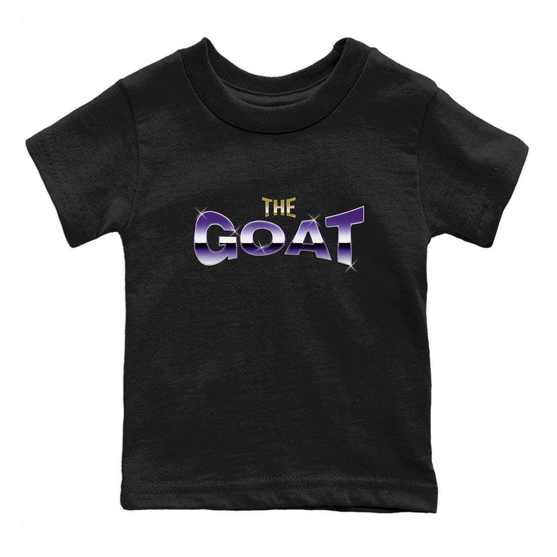 Air Jordan 12 Field Purple Sneaker Match Tees The Goat Sneaker Tees AJJordan 12 Lakers Sneaker Release Tees Kids Shirts Black 2