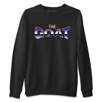 Air Jordan 12 Field Purple Sneaker Match Tees The Goat Sneaker Tees AJJordan 12 Lakers Sneaker Release Tees Unisex Shirts Black 2