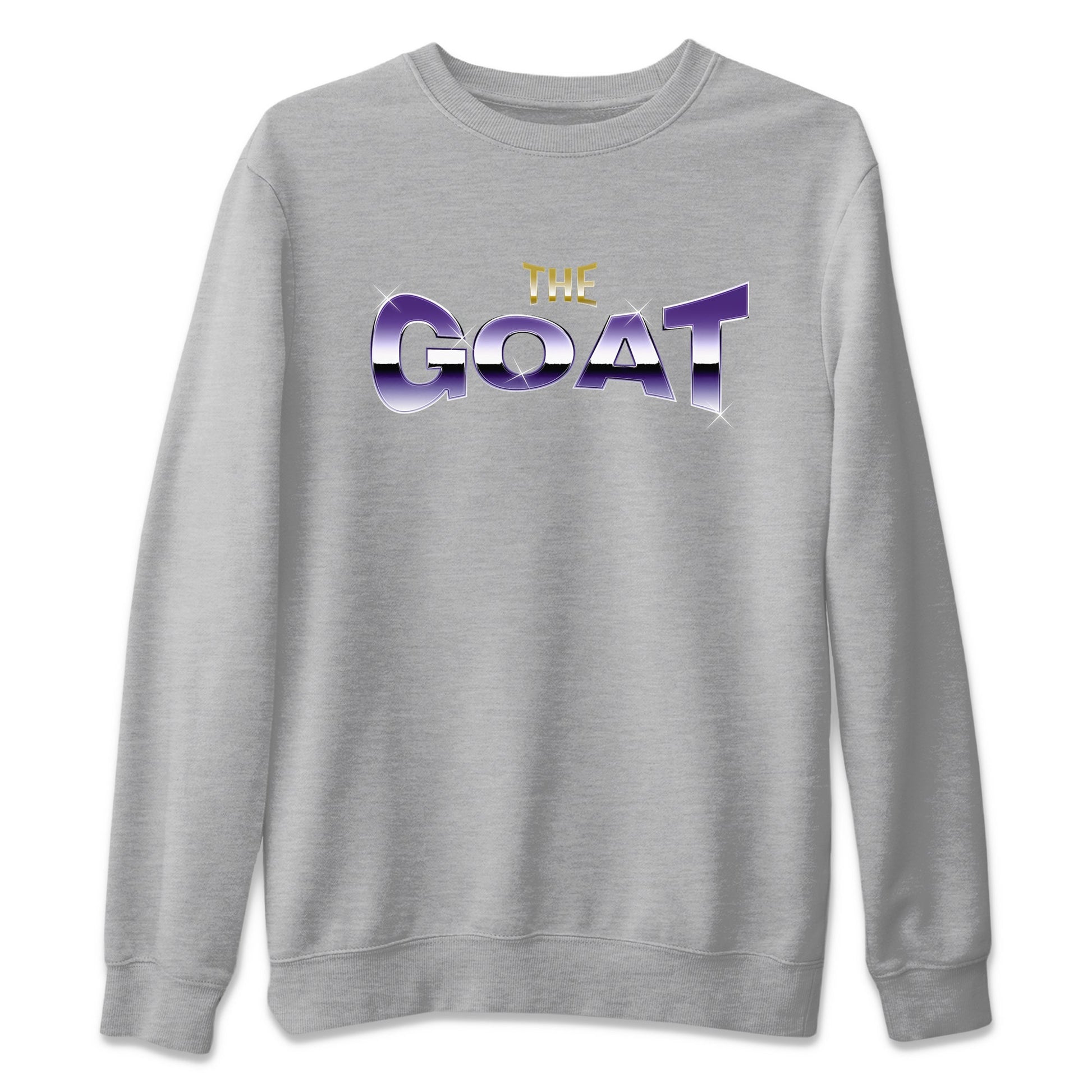 Air Jordan 12 Field Purple Sneaker Match Tees The Goat Sneaker Tees AJJordan 12 Lakers Sneaker Release Tees Unisex Shirts Heather Grey 2