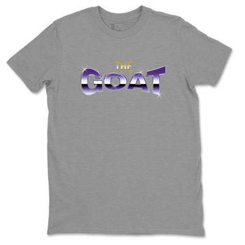 Air Jordan 12 Field Purple Sneaker Match Tees The Goat Sneaker Tees AJJordan 12 Lakers Sneaker Release Tees Unisex Shirts Heather Grey 2