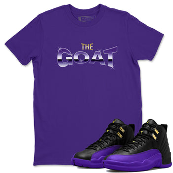 Air Jordan 12 Field Purple Sneaker Match Tees The Goat Sneaker Tees AJJordan 12 Lakers Sneaker Release Tees Unisex Shirts Purple 1