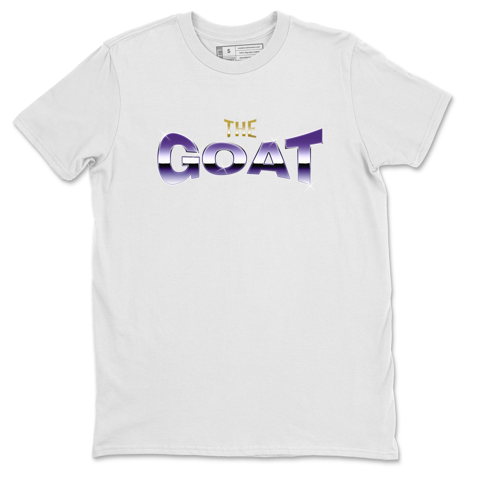 Air Jordan 12 Field Purple Sneaker Match Tees The Goat Sneaker Tees AJJordan 12 Lakers Sneaker Release Tees Unisex Shirts White 2