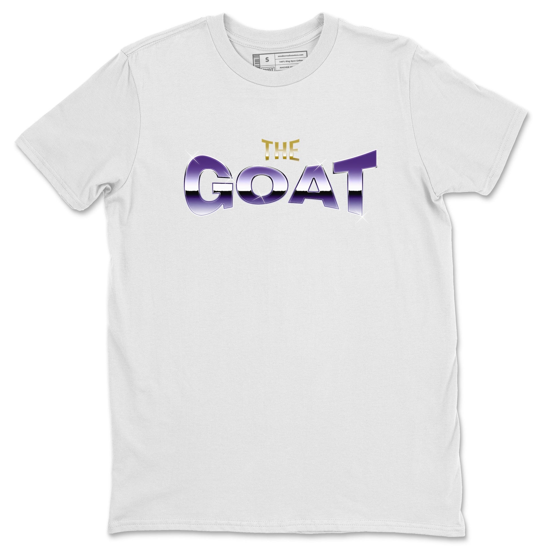 Air Jordan 12 Field Purple Sneaker Match Tees The Goat Sneaker Tees AJJordan 12 Lakers Sneaker Release Tees Unisex Shirts White 2