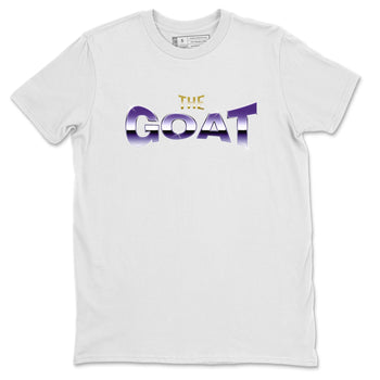 Air Jordan 12 Field Purple Sneaker Match Tees The Goat Sneaker Tees AJJordan 12 Lakers Sneaker Release Tees Unisex Shirts White 2