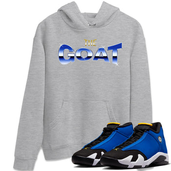 Air Jordan 14 Laney Sneaker Match Tees The Goat Sneaker Tees AJ14 Laney Sneaker Release Tees Unisex Shirts Heather Grey 1