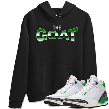 Air Jordan 3 Lucky Green Sneaker Match Tees The GOAT Sneaker Tees AJ3 Lucky Green Sneaker Release Tees Unisex Shirts Black 1