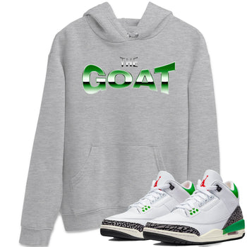 Air Jordan 3 Lucky Green Sneaker Match Tees The GOAT Sneaker Tees AJ3 Lucky Green Sneaker Release Tees Unisex Shirts Heather Grey 1