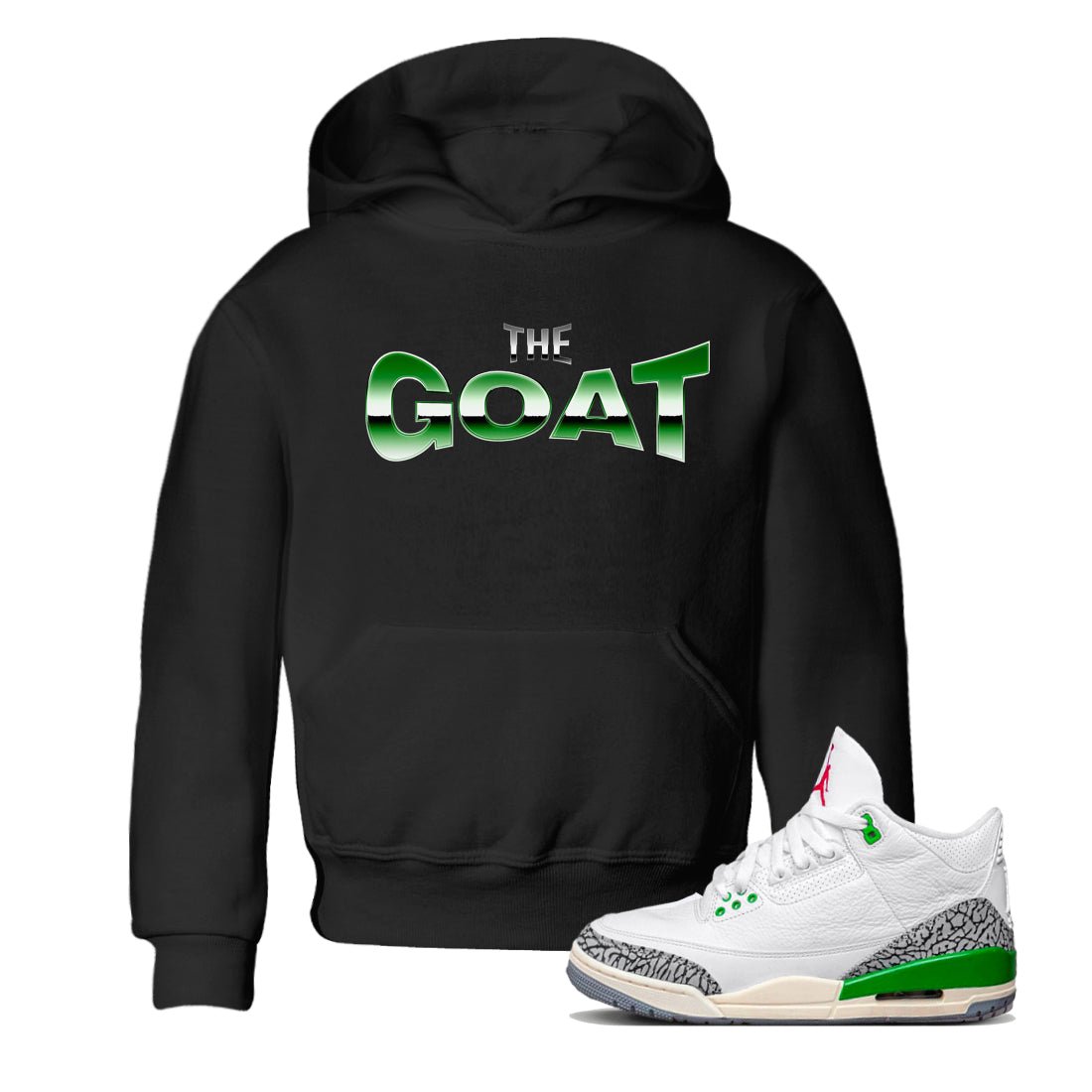 Air Jordan 3 Lucky Green Sneaker Match Tees The GOAT Sneaker Tees AJ3 Lucky Green Sneaker Release Tees  Black 1
