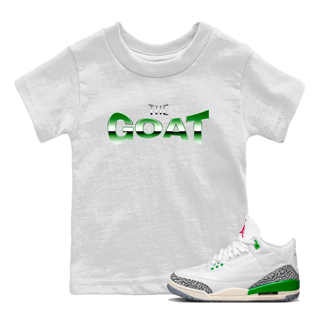 Air Jordan 3 Lucky Green Sneaker Match Tees The GOAT Sneaker Tees AJ3 Lucky Green Sneaker Release Tees  White 1