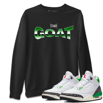Air Jordan 3 Lucky Green Sneaker Match Tees The GOAT Sneaker Tees AJ3 Lucky Green Sneaker Release Tees Unisex Shirts Black 1