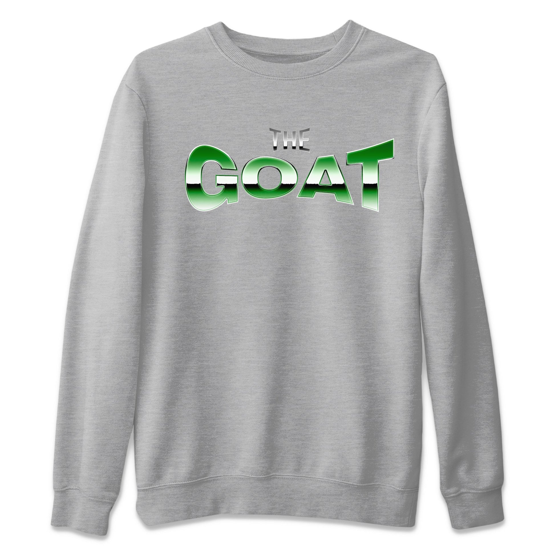 Air Jordan 3 Lucky Green Sneaker Match Tees The GOAT Sneaker Tees AJ3 Lucky Green Sneaker Release Tees Unisex Shirts Heather Grey 2