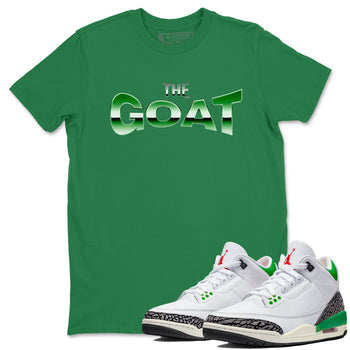 Air Jordan 3 Lucky Green Sneaker Match Tees The GOAT Sneaker Tees AJ3 Lucky Green Sneaker Release Tees Unisex Shirts Black 1