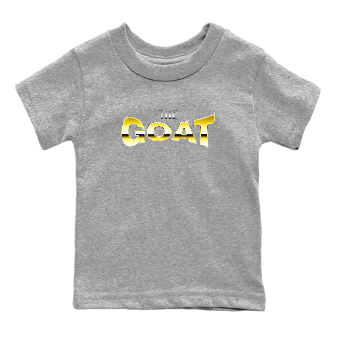 Air Jordan 4 Thunder Sneaker Match Tees The Goat Sneaker Tees AJ4 Thunder Jumpman Sneaker Release Tees Kids Shirts Heather Grey 2