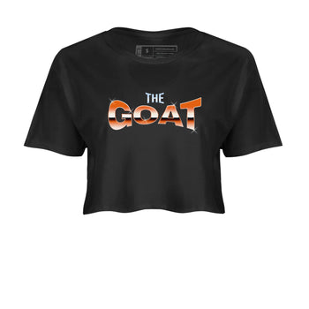 Crazy 8 Team Orange shirt to match jordans The Goat sneaker tees Adidas Crazy 8 Team Orange SNRT Sneaker Release Tees Black 2 Crop T-Shirt