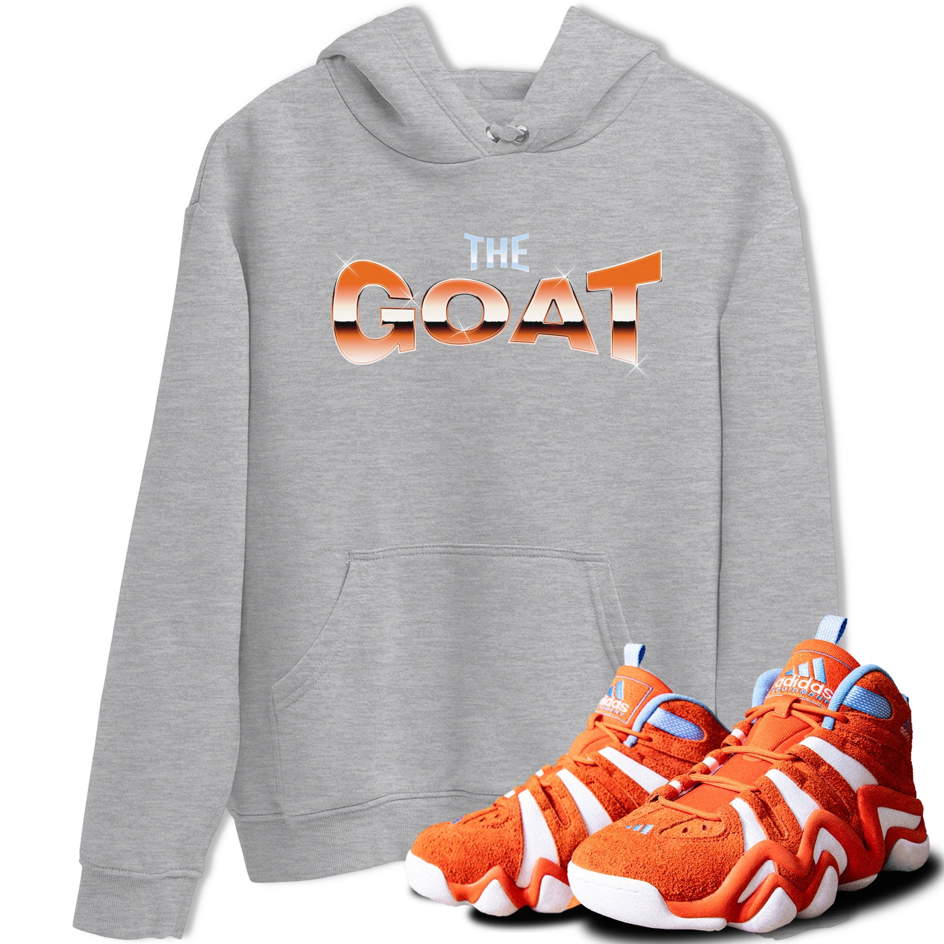 Crazy 8 Team Orange shirt to match jordans The Goat sneaker tees Adidas Crazy 8 Team Orange SNRT Sneaker Release Tees Unisex Heather Grey 1 T-Shirt