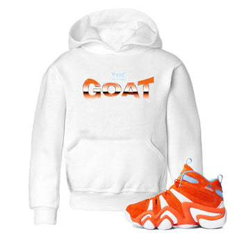Crazy 8 Team Orange shirt to match jordans The Goat sneaker tees Adidas Crazy 8 Team Orange SNRT Sneaker Release Tees Baby Toddler White 1 T-Shirt