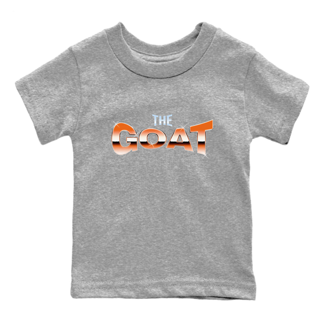 Crazy 8 Team Orange shirt to match jordans The Goat sneaker tees Adidas Crazy 8 Team Orange SNRT Sneaker Release Tees Baby Toddler Heather Grey 2 T-Shirt