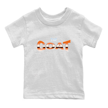 Crazy 8 Team Orange shirt to match jordans The Goat sneaker tees Adidas Crazy 8 Team Orange SNRT Sneaker Release Tees Baby Toddler White 2 T-Shirt
