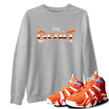 Crazy 8 Team Orange shirt to match jordans The Goat sneaker tees Adidas Crazy 8 Team Orange SNRT Sneaker Release Tees Unisex Heather Grey 1 T-Shirt
