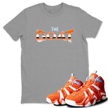 Crazy 8 Team Orange shirt to match jordans The Goat sneaker tees Adidas Crazy 8 Team Orange SNRT Sneaker Release Tees Unisex Heather Grey 1 T-Shirt