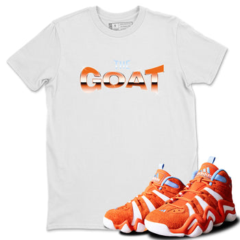 Crazy 8 Team Orange shirt to match jordans The Goat sneaker tees Adidas Crazy 8 Team Orange SNRT Sneaker Release Tees Unisex White 1 T-Shirt