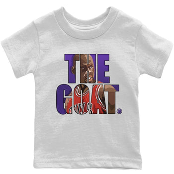 Jordan 13 Court Purple Sneaker Match Tees The Goat Sneaker Tees Jordan 13 Court Purple Sneaker Release Tees Kids Shirts