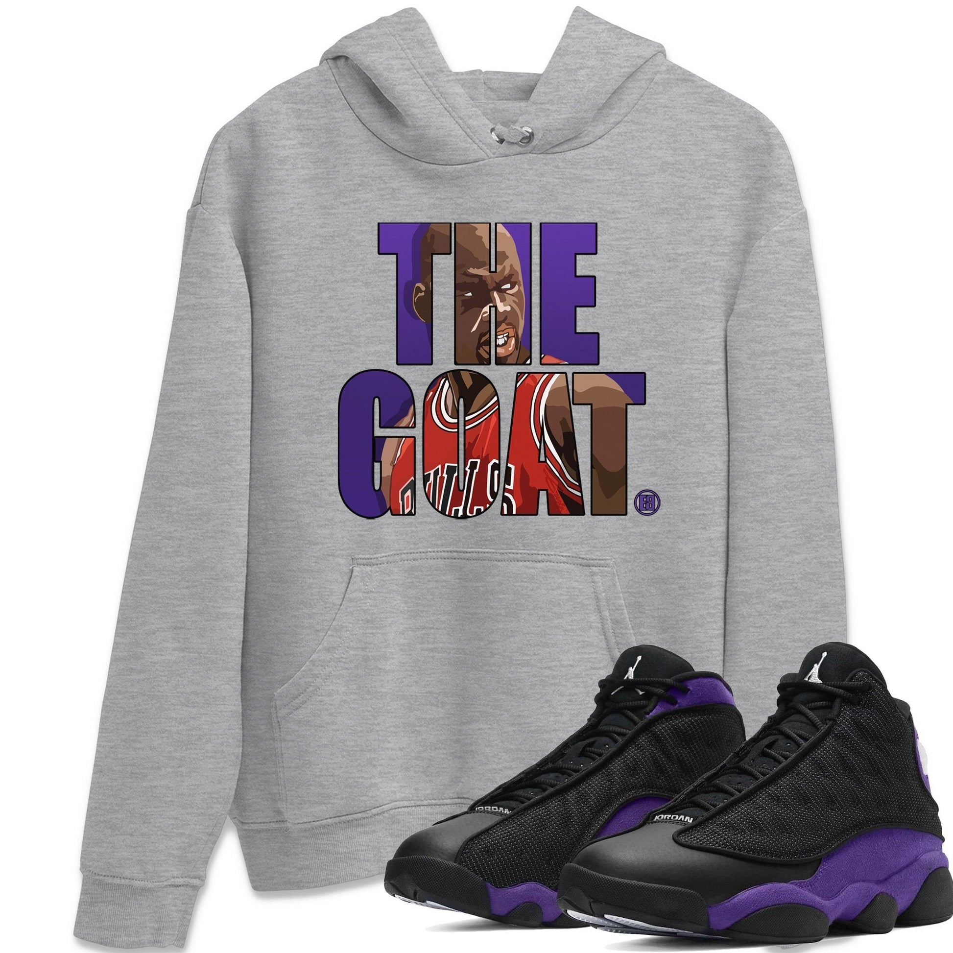 Jordan 13 Court Purple Sneaker Match Tees The Goat Sneaker Tees Jordan 13 Court Purple Sneaker Release Tees Unisex Shirts