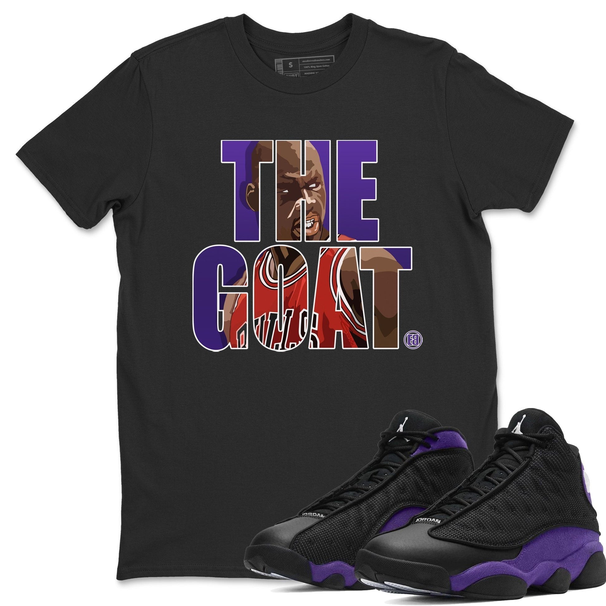 Jordan 13 Court Purple Sneaker Match Tees The Goat Sneaker Tees Jordan 13 Court Purple Sneaker Release Tees Unisex Shirts