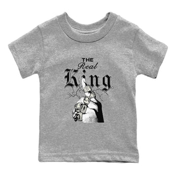 11s Gratitude shirt to match jordans The Real King sneaker tees Air Jordan 11 Gratitude SNRT Sneaker Tees Baby Toddler Heather Grey 2 T-Shirt