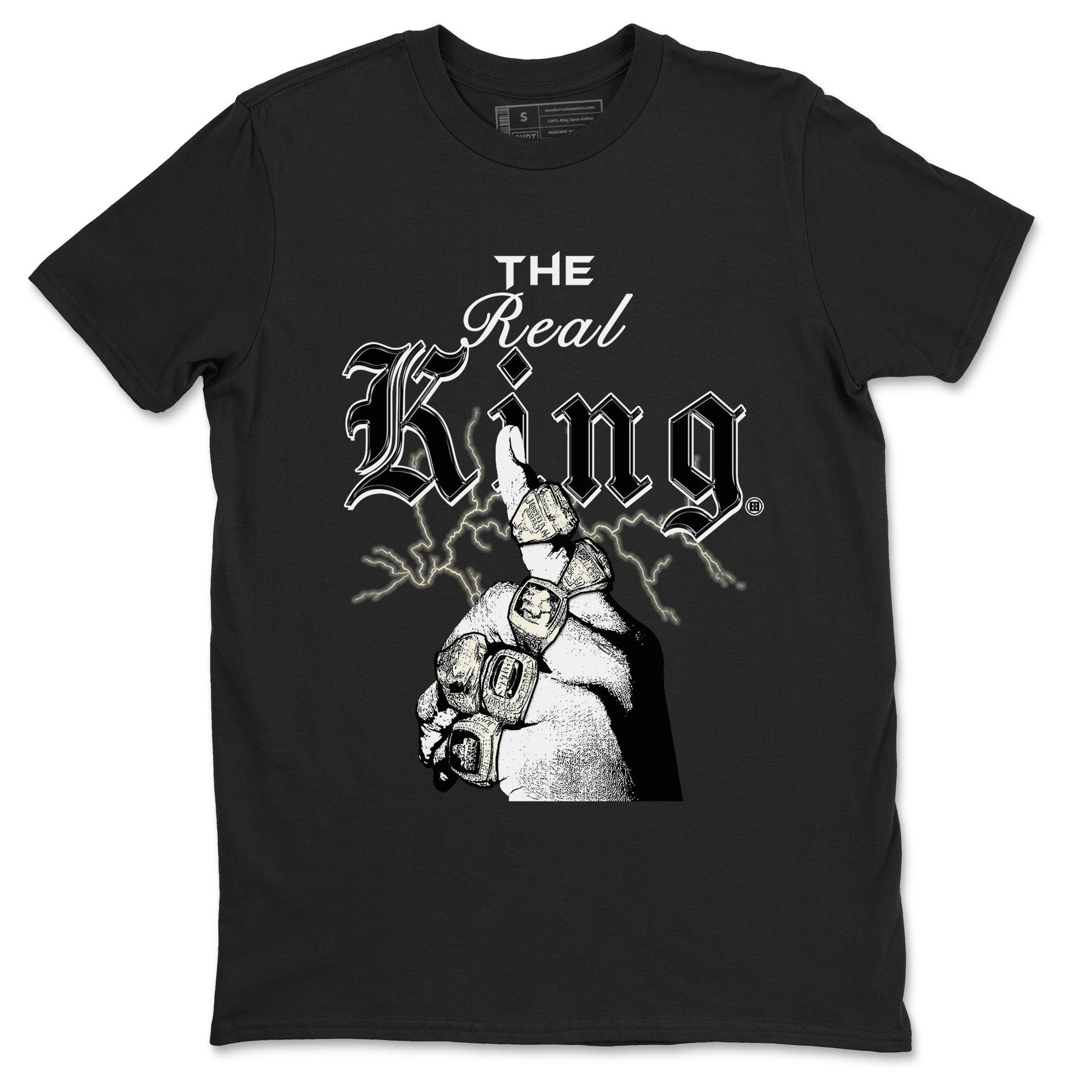 11s Gratitude shirt to match jordans The Real King sneaker tees Air Jordan 11 Retro Gratitude SNRT Sneaker Tees Streetwear Casual Fit Black 2 T-Shirt