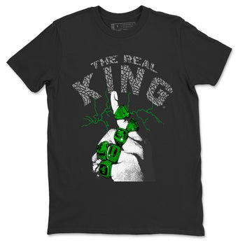 Air Jordan 3 Lucky Green The Real King Crew Neck Sneaker Tees Jordan 3 Retro Lucky Green Sneaker T-Shirts Washing and Care Tip
