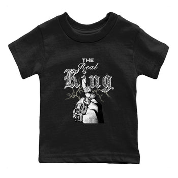 3s Retro Off Noir shirt to match jordans The Real King sneaker tees Air Jordan 3 Off Noir SNRT Sneaker Tees Baby Toddler Black 2 T-Shirt