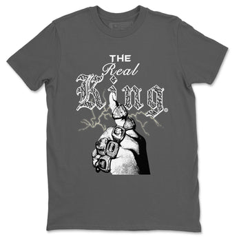 3s Retro Off Noir shirt to match jordans The Real King sneaker tees Air Jordan 3 Off Noir SNRT Sneaker Tees Streetwear Casual Fit Cool Grey 2 T-Shirt