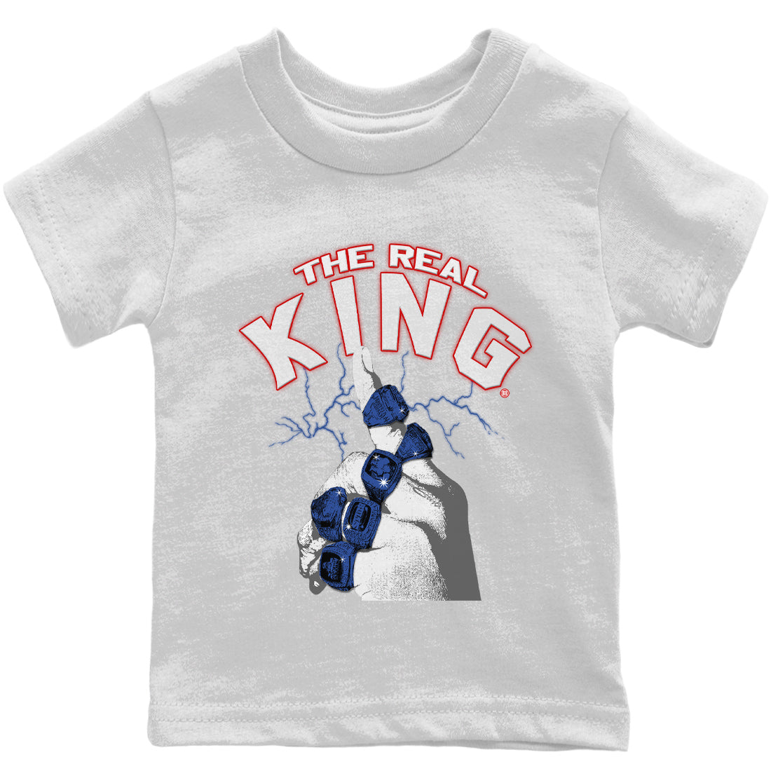 Jordan 13 French Blue Sneaker Match Tees The Real King Sneaker Tees Jordan 13 French Blue Sneaker Release Tees Kids Shirts