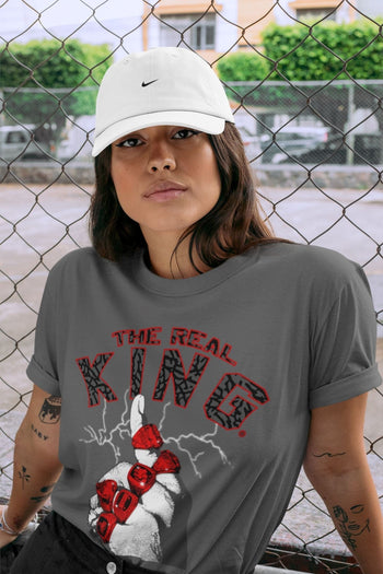 Jordan 3 Fire Red Sneaker Match Tees The Real King Sneaker Tees Jordan 3 Fire Red Sneaker Release Tees Unisex Shirts