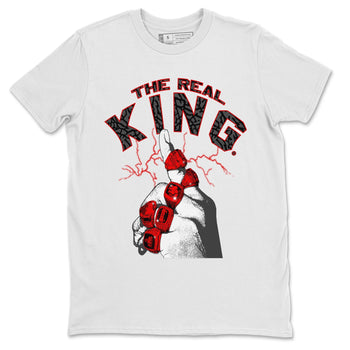 Jordan 3 Fire Red Sneaker Match Tees The Real King Sneaker Tees Jordan 3 Fire Red Sneaker Release Tees Unisex Shirts