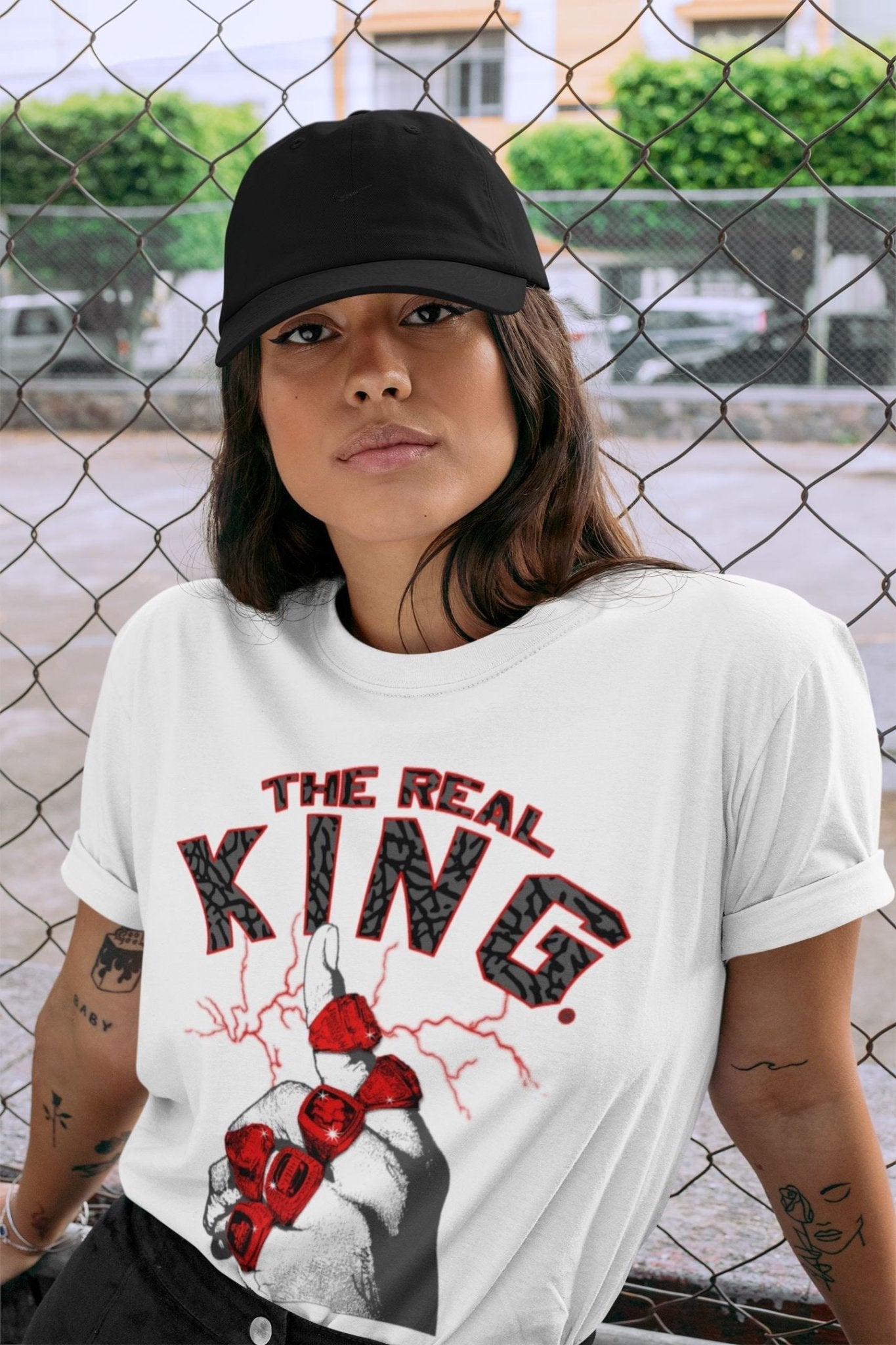 Jordan 3 Fire Red Sneaker Match Tees The Real King Sneaker Tees Jordan 3 Fire Red Sneaker Release Tees Unisex Shirts