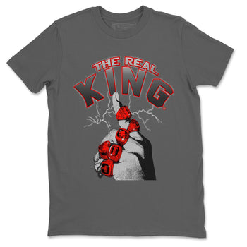 Jordan 4 Infrared Sneaker Match Tees The Real King Sneaker Tees Jordan 4 Infrared Sneaker Release Tees Unisex Shirts